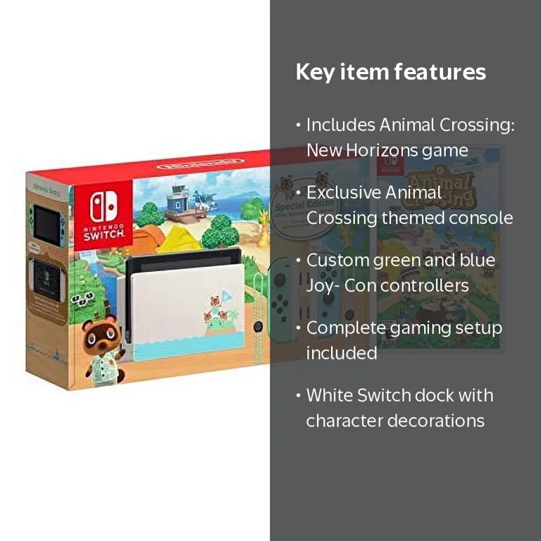 2020 Nintendo Switch Animal Crossing: New Horizons Edition Bundle