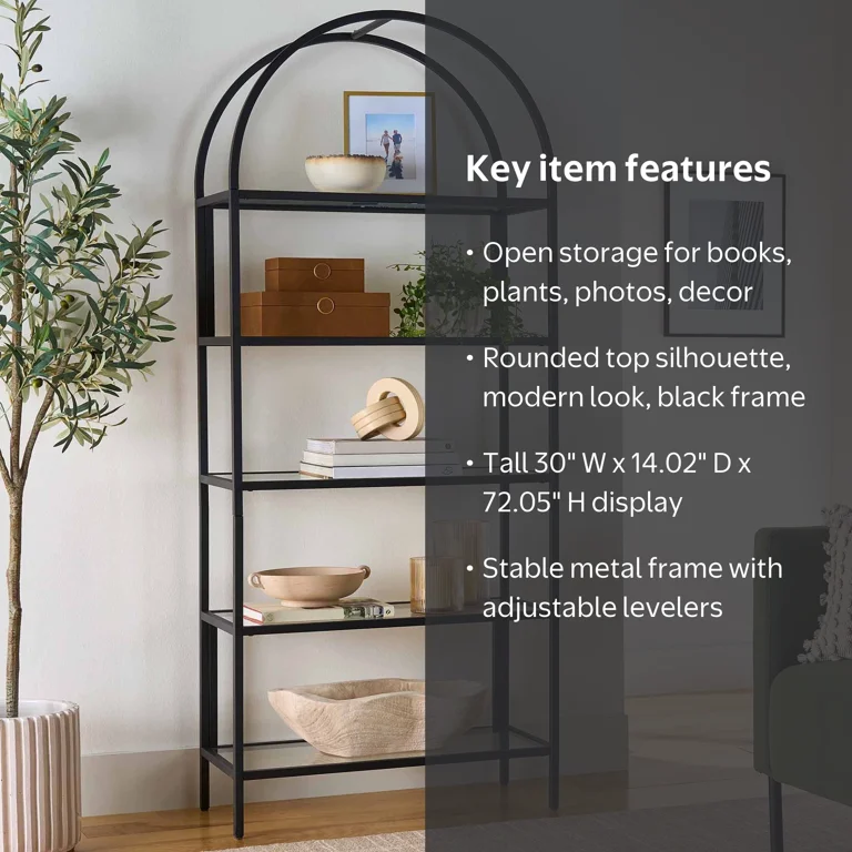 bB 30 前期 木目 3D インテリアパネル 23ピース reimake 新品 Better Homes & Gardens Nola Arch Bookcase, Black Finish - Walmart.com
