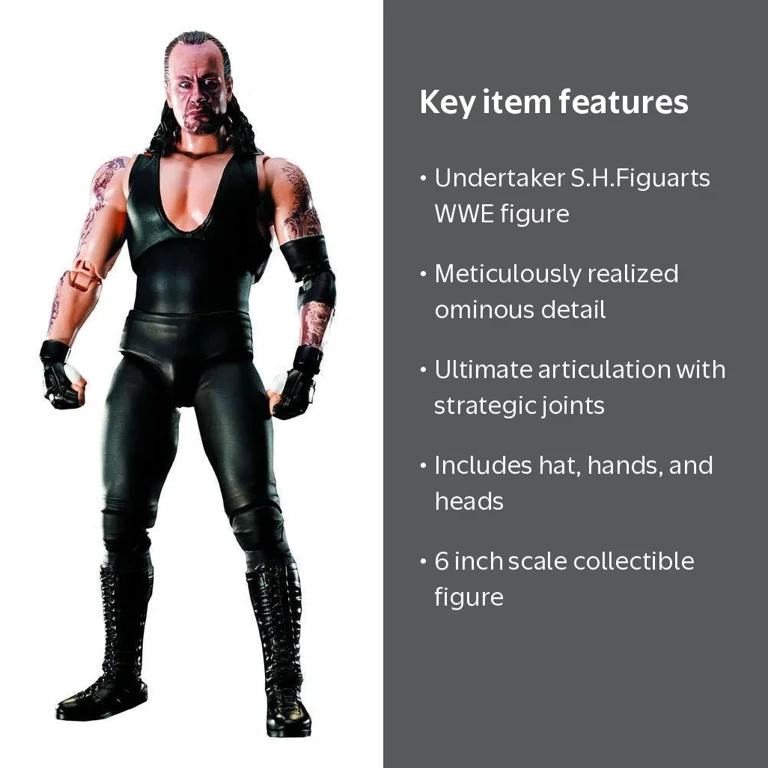 WWE Wrestling S.H. Figuarts Undertaker Action Figure - Walmart.com