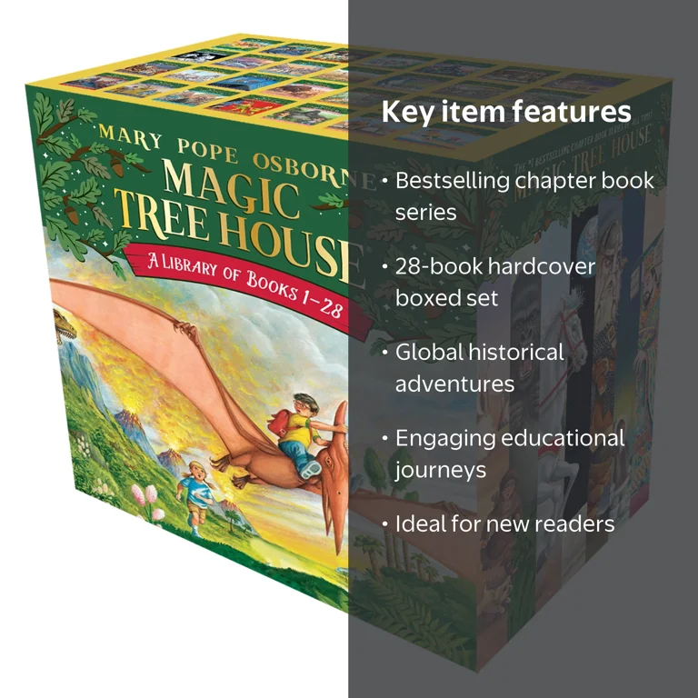 Magic Tree House Books 1-28 Boxed Set, 28 adventures - Walmart.com
