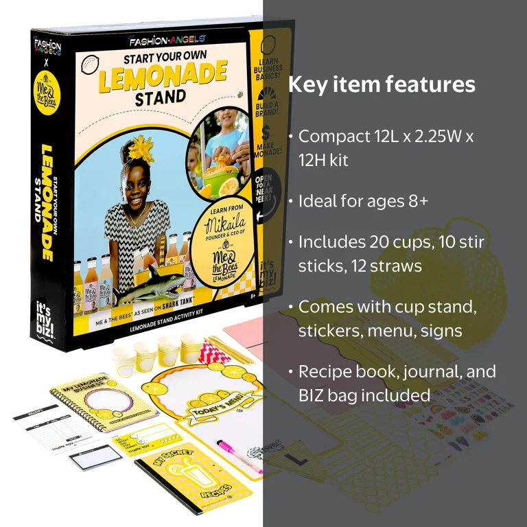 Fashion Angels Me & The Bees Lemonade Stand Kit, Educational