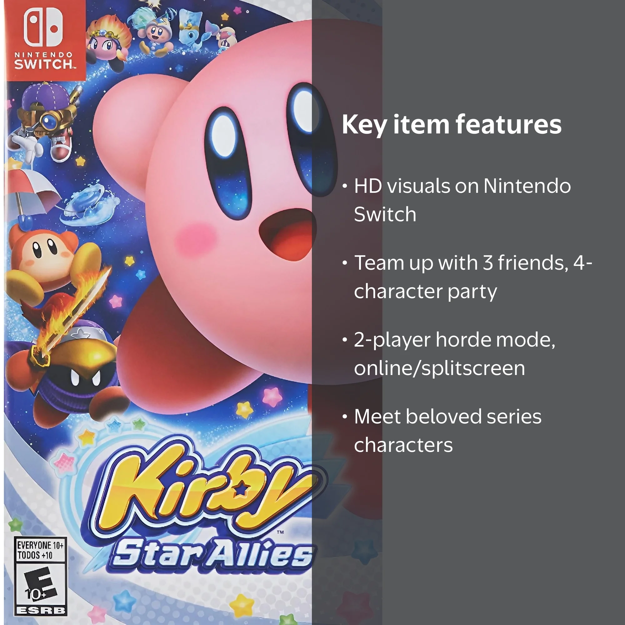 Nintendo Kirby: Star Allies - New Digital HD Video Game for