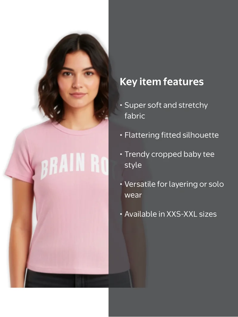 Full of Anxiety Women's Graphic Cropped Baby Tee with Short
