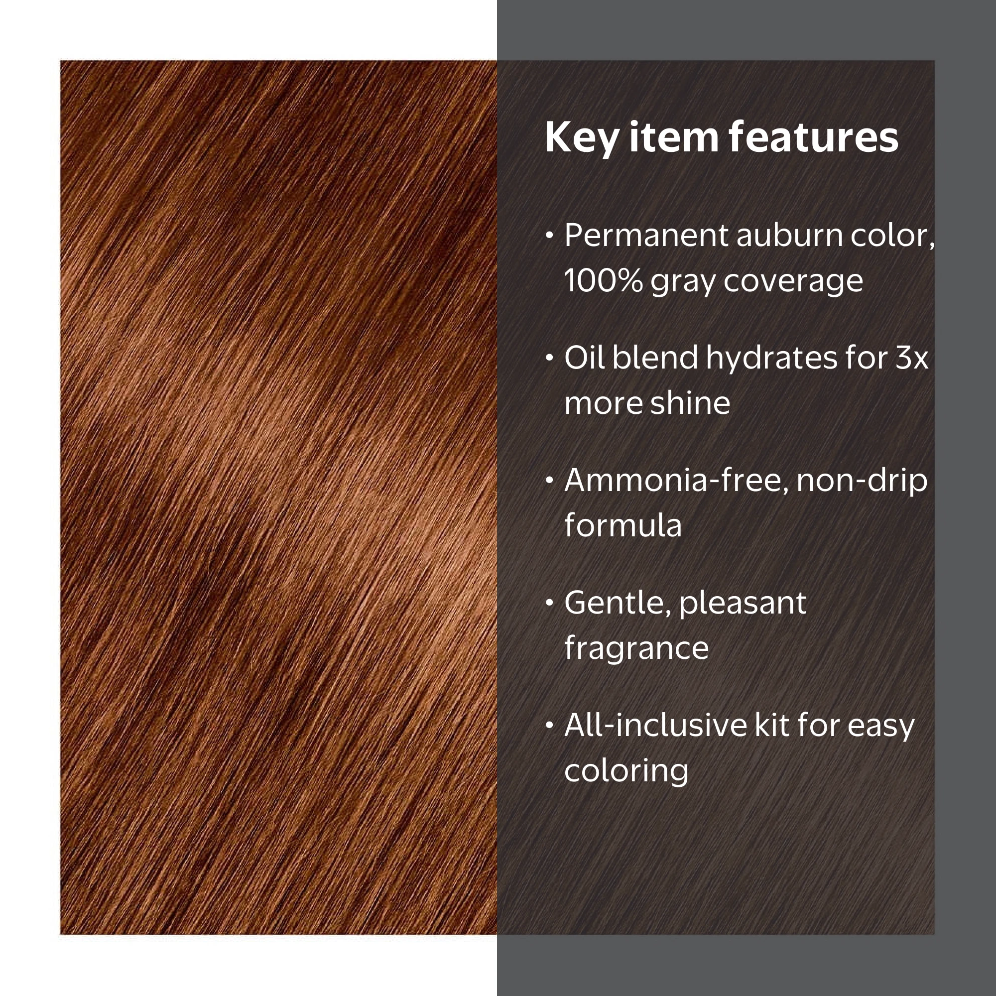 Garnier Olia Oil Powered Permanent Hair Color Kit, 6.43 Light