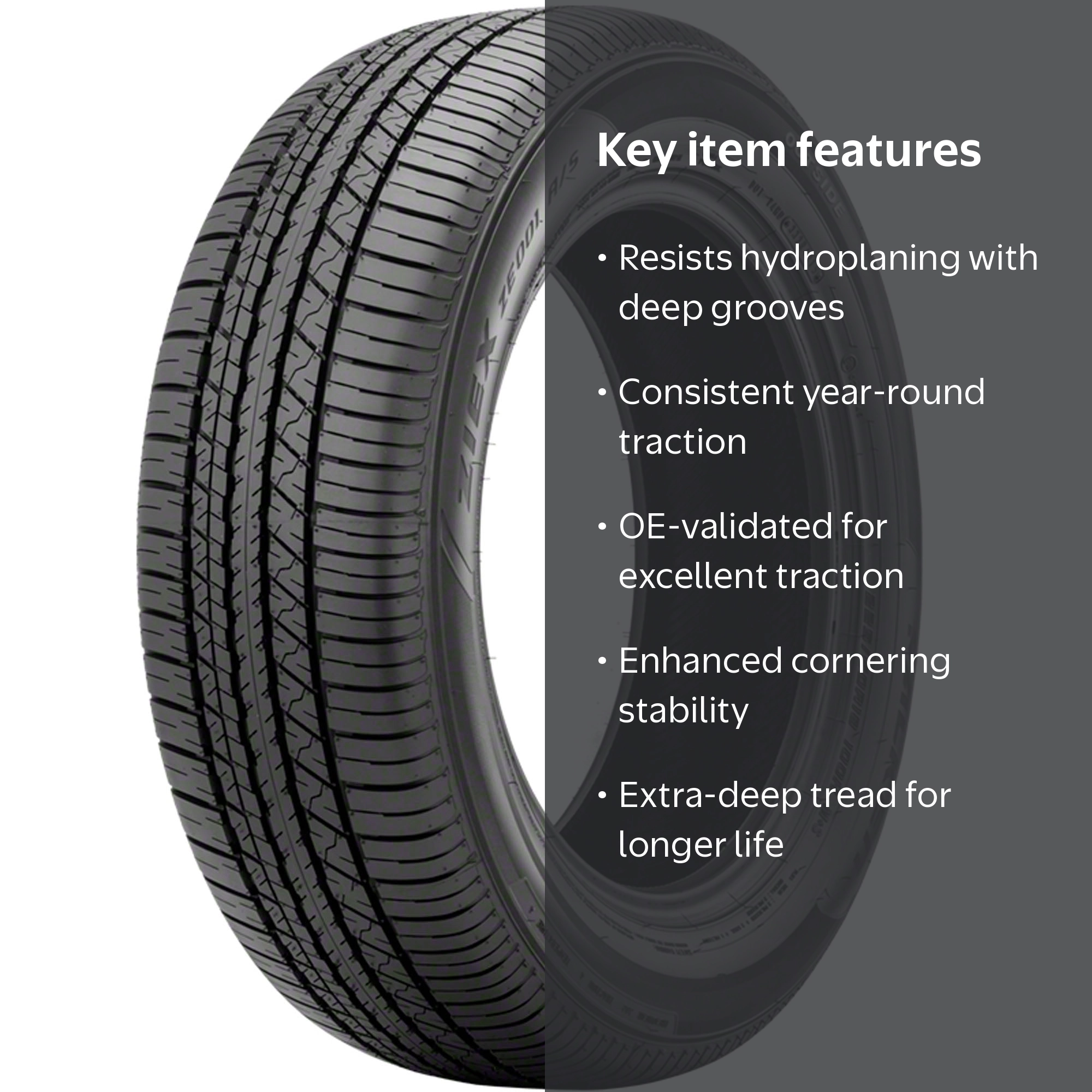 Falken Ziex ZE001 A/S All Season 225/55R18 98H Passenger Tire