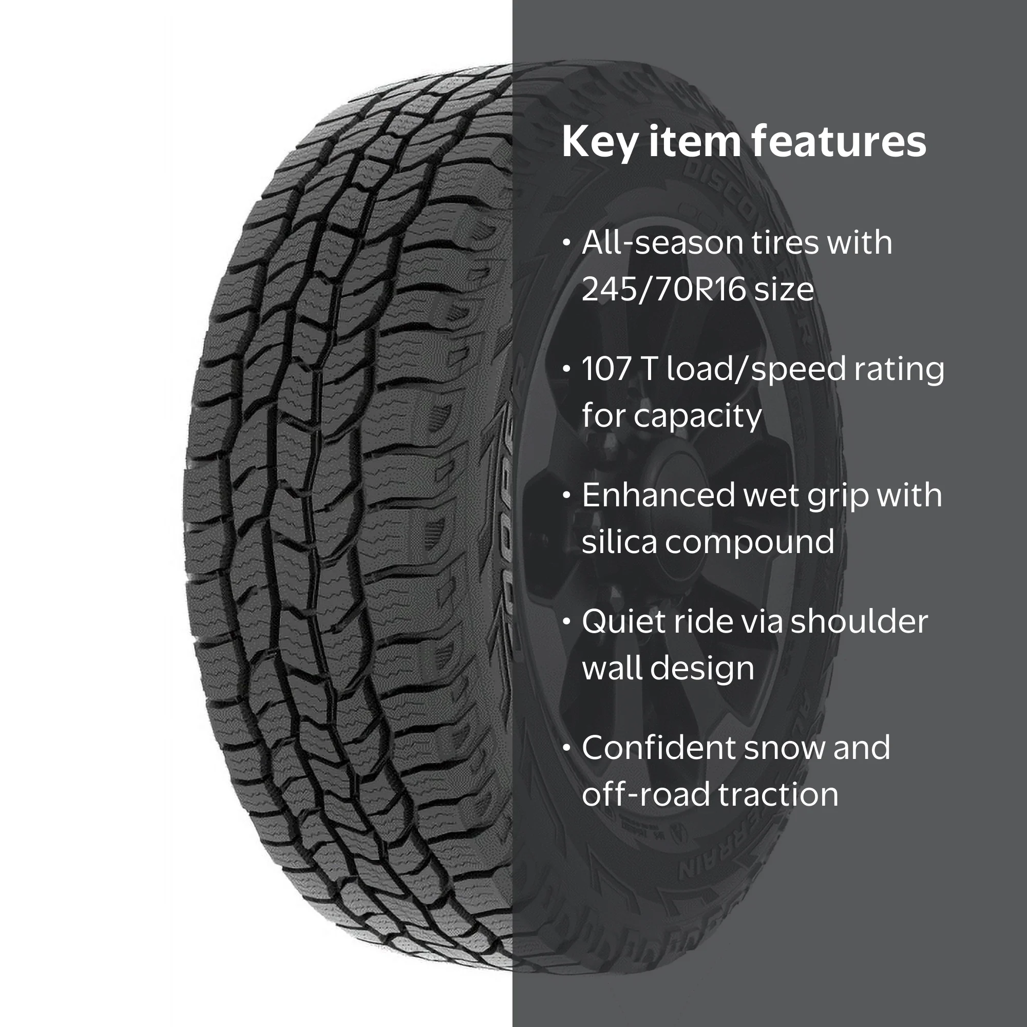Free Shipping! Cooper All-Terrain 245/70R16 107T All-Season Tire