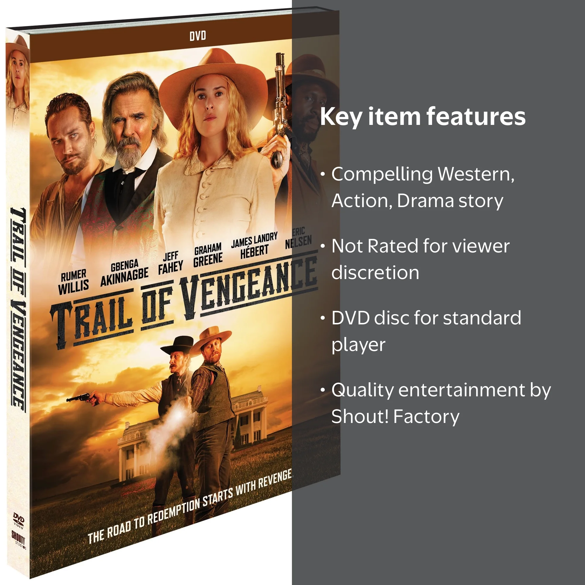 SDS Trail of Vengeance DVD Western Action Drama 1875 Widow Murd12r