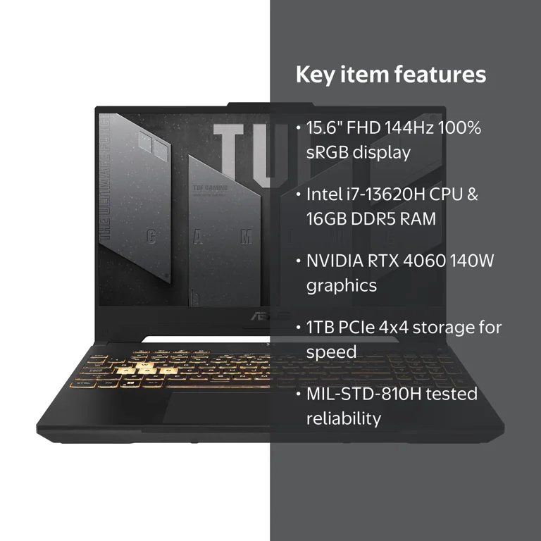 ASUS, Gaming Laptop, 15.6 inch FHD, 144Hz, Mecha Gray - Walmart.com