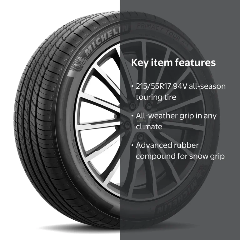 Free Shipping! Michelin Primacy Tour A/S 215/55R17 94V all-season