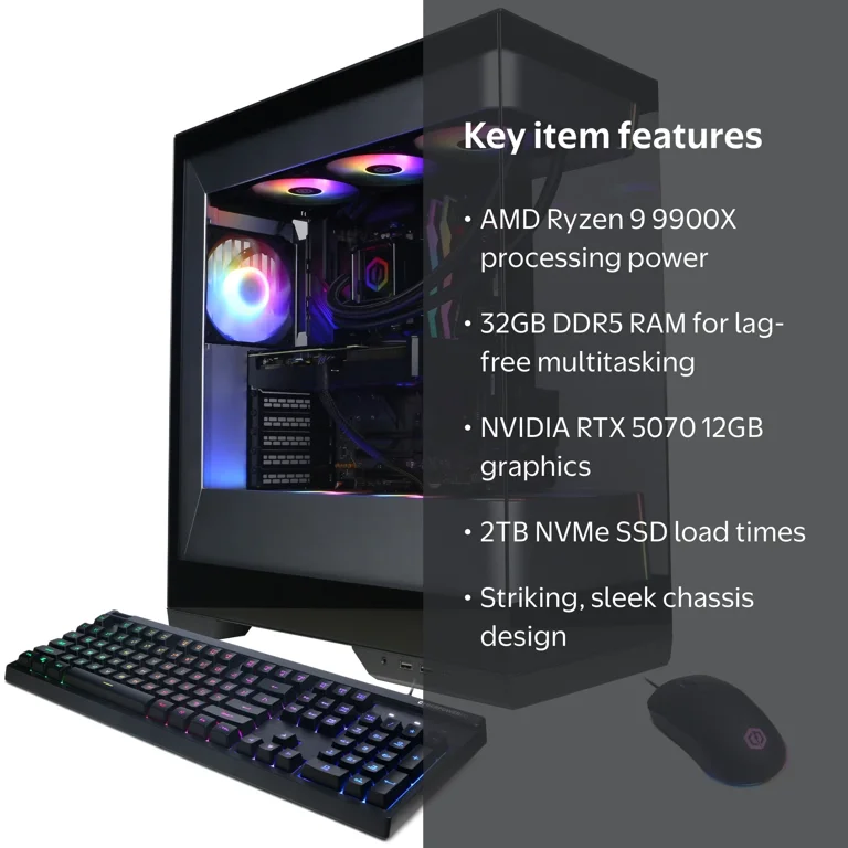 SHARP PowerPIMM Ver.2.0 PCソフト CyberPowerPC Gamer Supreme Gaming PC, AMD Ryzen 9 9900X, NVIDIA