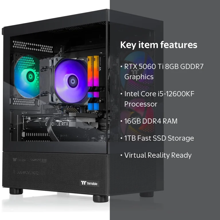 Thermaltake Gaming Desktop PC NE i1260T-V170B Intel Core i5