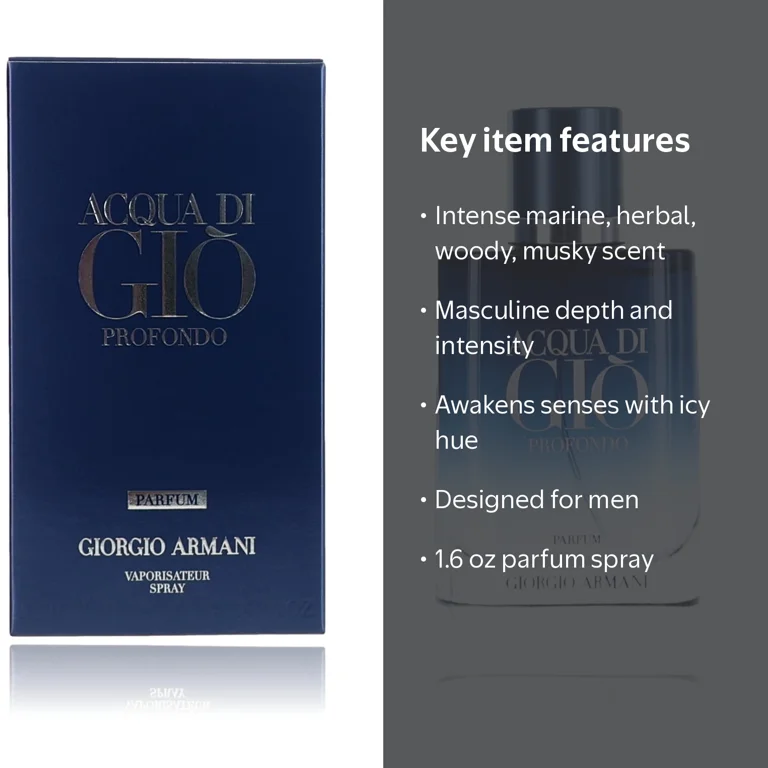 Giorgio Armani, Acqua Di Gio Profondo, 1.6 oz Parfum spray for Men