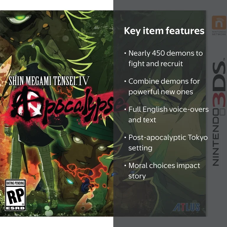 SEGA, Nintendo 3DS, Shin Megami Tensei IV Apocalypse - Walmart.com