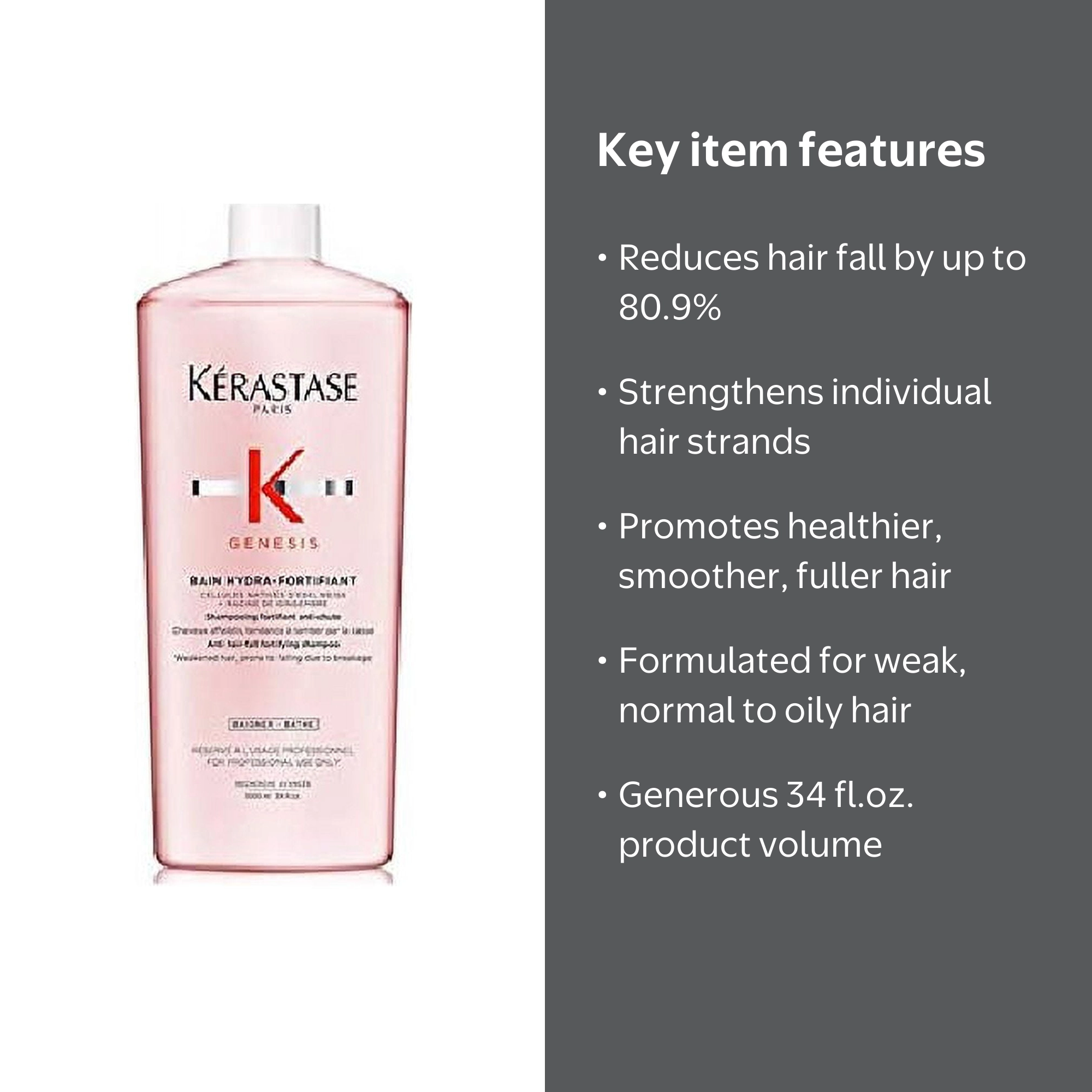 Kerastase Genesis Bain Hydra-Fortifiant | Anti Hair-Fall Shampoo