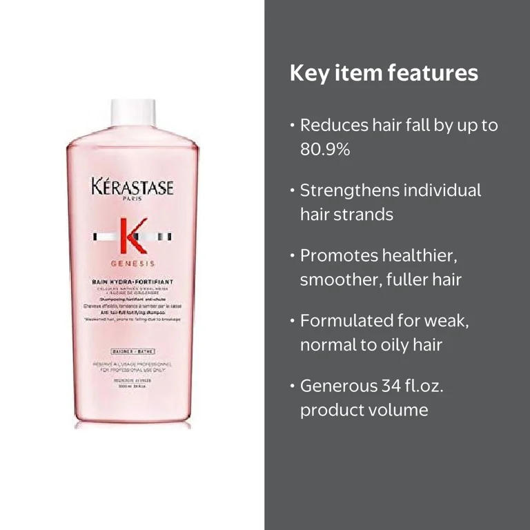Kerastase Genesis Bain Hydra-Fortifiant | Anti Hair-Fall Shampoo