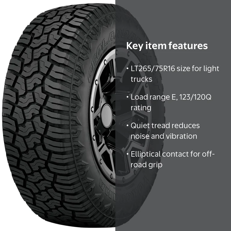 Yokohama Geolandar X-AT All Terrain LT265/75R16 123/120Q E Light Yokohama Geolandar X-AT All Terrain LT265/75R16 123/120Q E Light