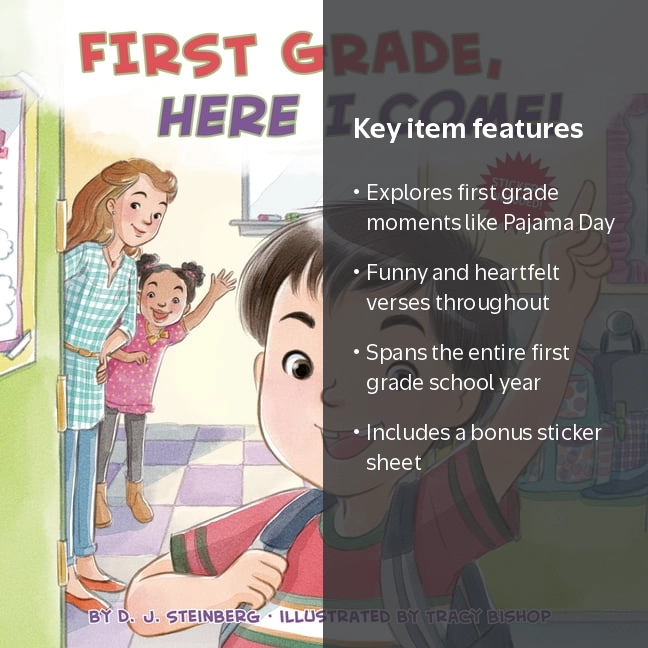 D J Steinberg, First Grade Book, Here I Come!, Includes Stickers