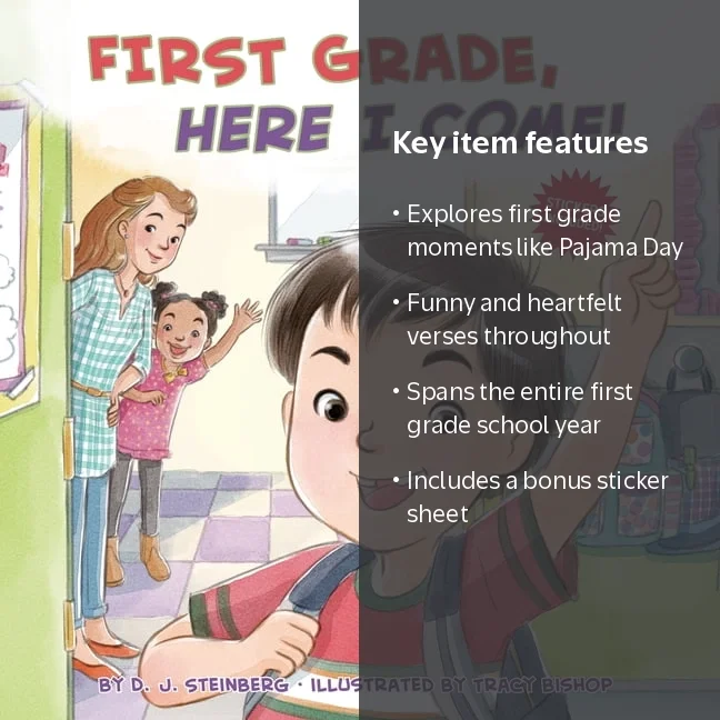 D J Steinberg, First Grade Book, Here I Come!, Includes Stickers