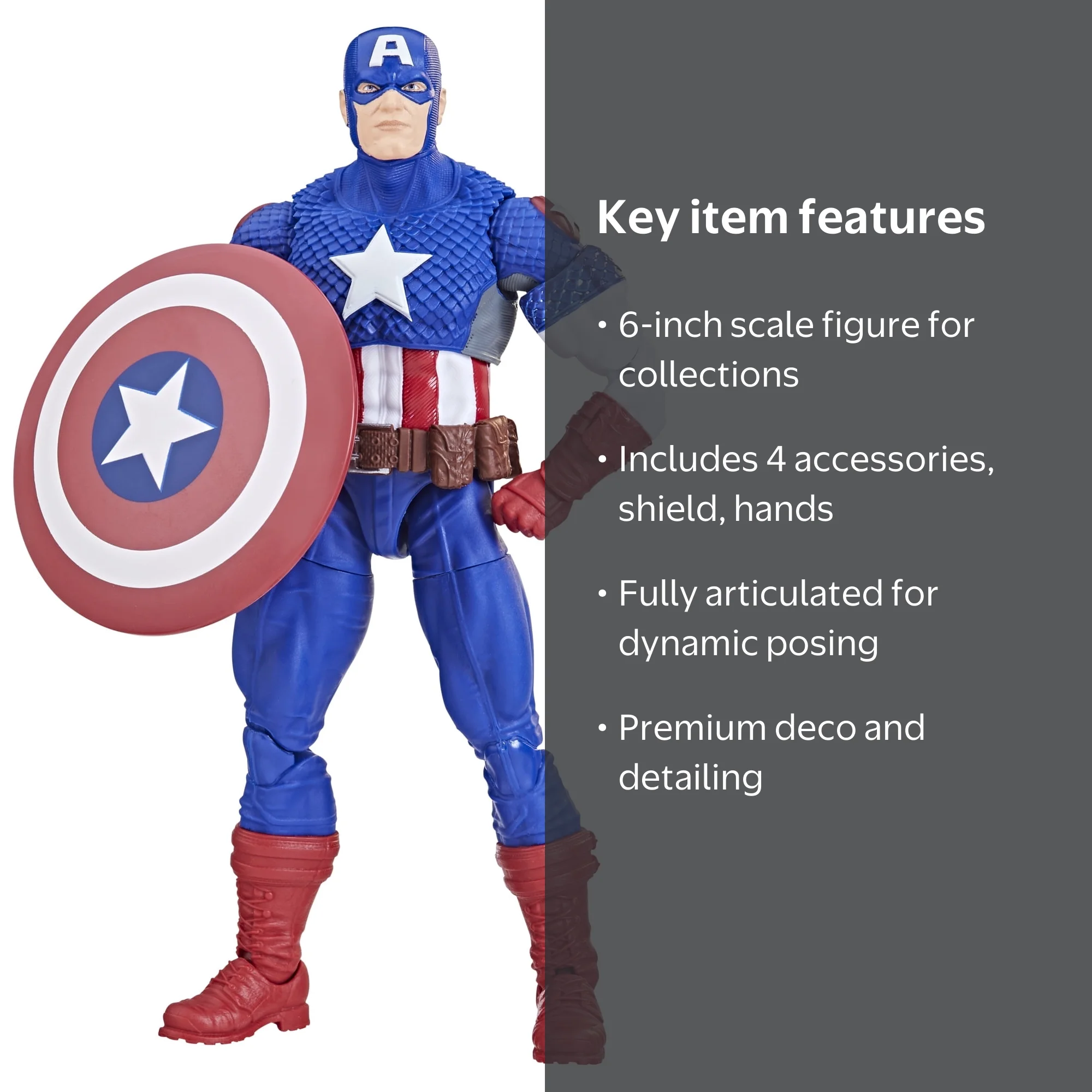Marvel Legends Series: Ultimates Captain America Action Figure 6 
