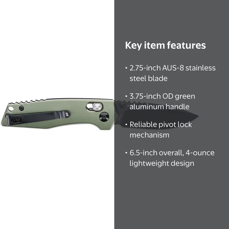 Schrade Outback Pivot Lock Folder Aus-8 Stainless Steel Blade