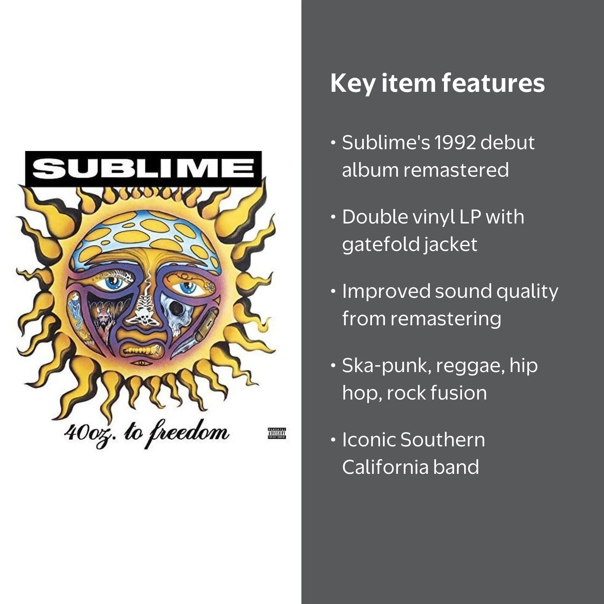 Sublime - 40oz. To Freedom - Music & Performance - Vinyl - Walmart