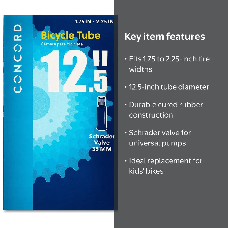 Concord Bicycle Inner Tube - Fits 1.75 to 2.25 Tires - Walmart.com