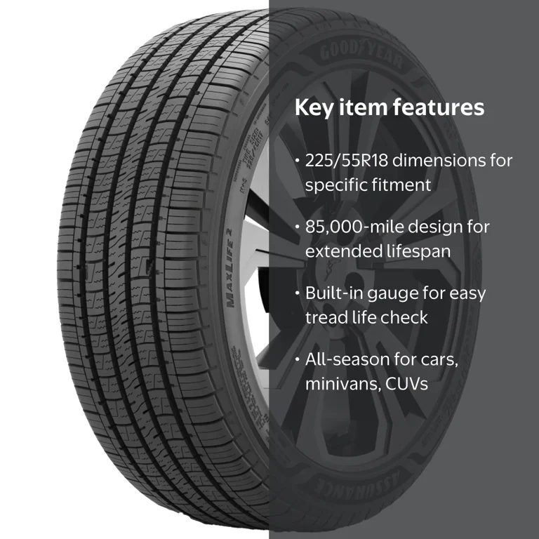 Goodyear Assurance MaxLife 2 Touring 225/55R18 98V Passenger Tire