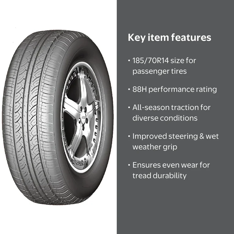 Forceum Ecosa 185/70R14 88H: All-Season, Suitable for Sedan/Coupe