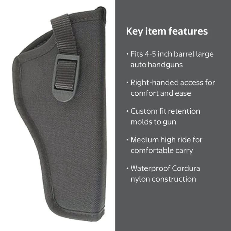 Uncle Mike's Sidekick Gun Holster for Right Hand with Waterproof
