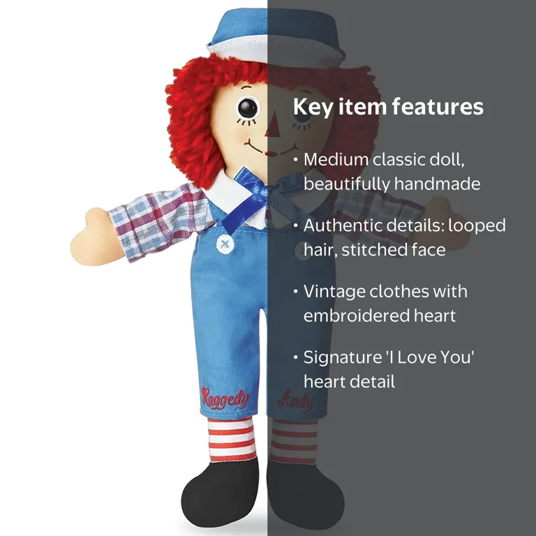 Aurora GB, Raggedy Andy Classic Doll, 15415, Vintage Style