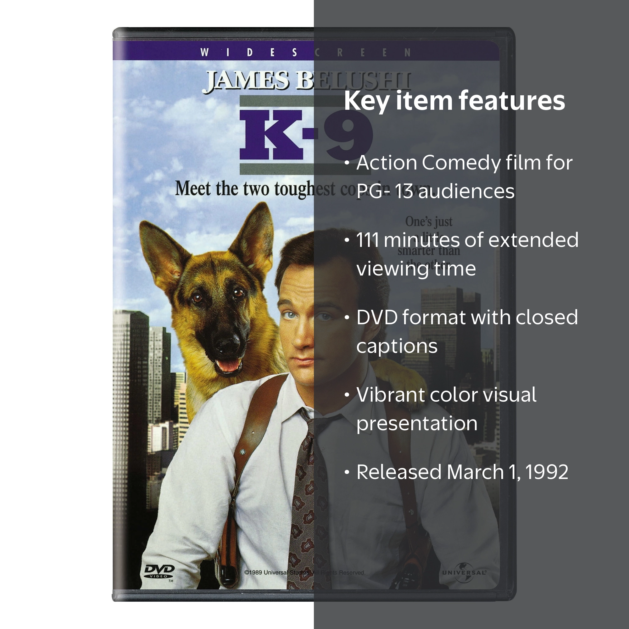 Universal Studios K-9 Action & Adventure Movie (DVD) - Walmart.com