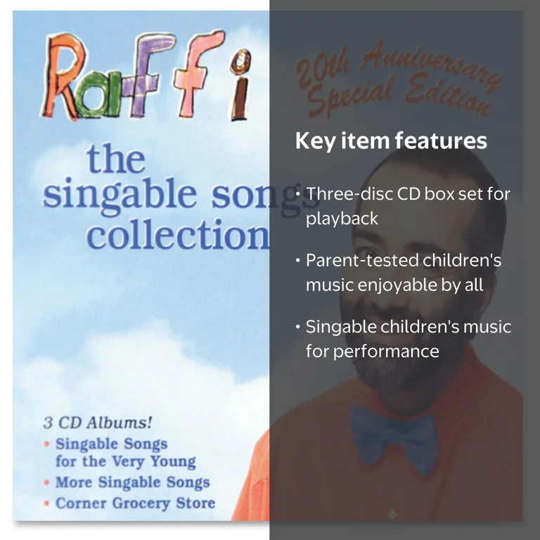 Raffi Singable Songs Collection Box Set, Music & Performance CD