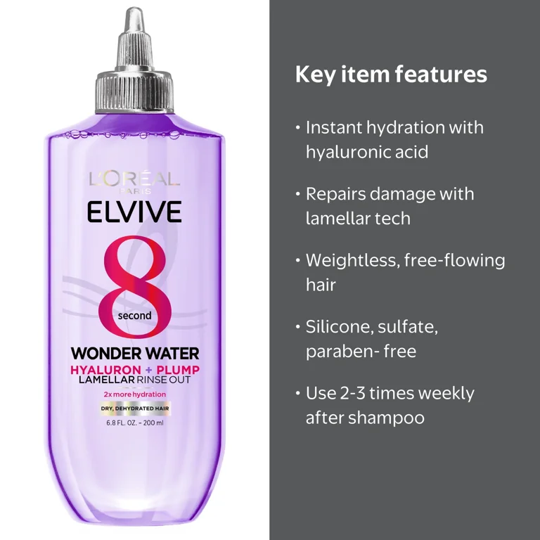 L'Oreal Paris Elvive Hyaluron Plump Hydration Wonder Water Rinse