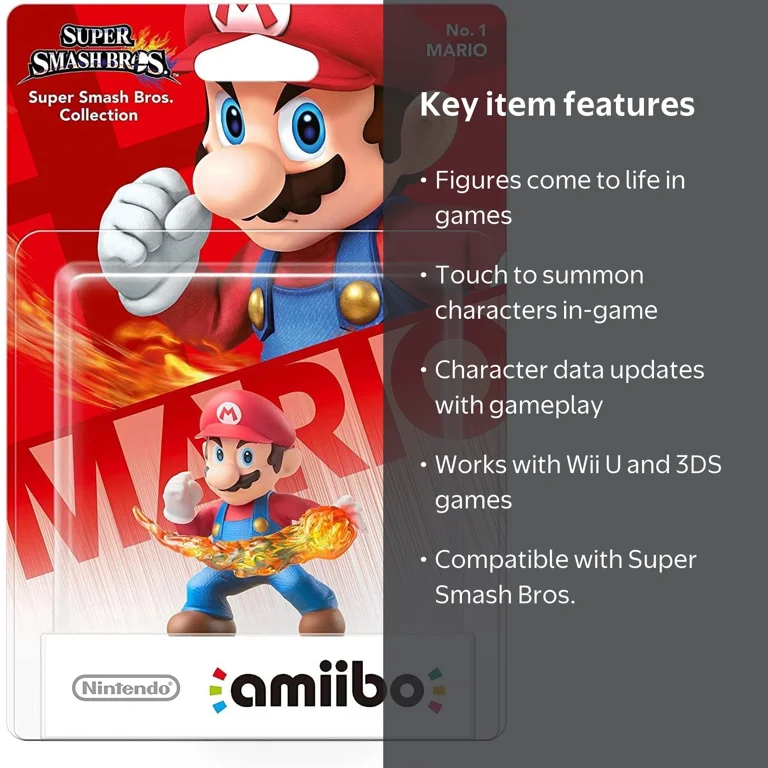 Nintendo, Mario No.1 Amiibo, Red, Super Smash Bros Series