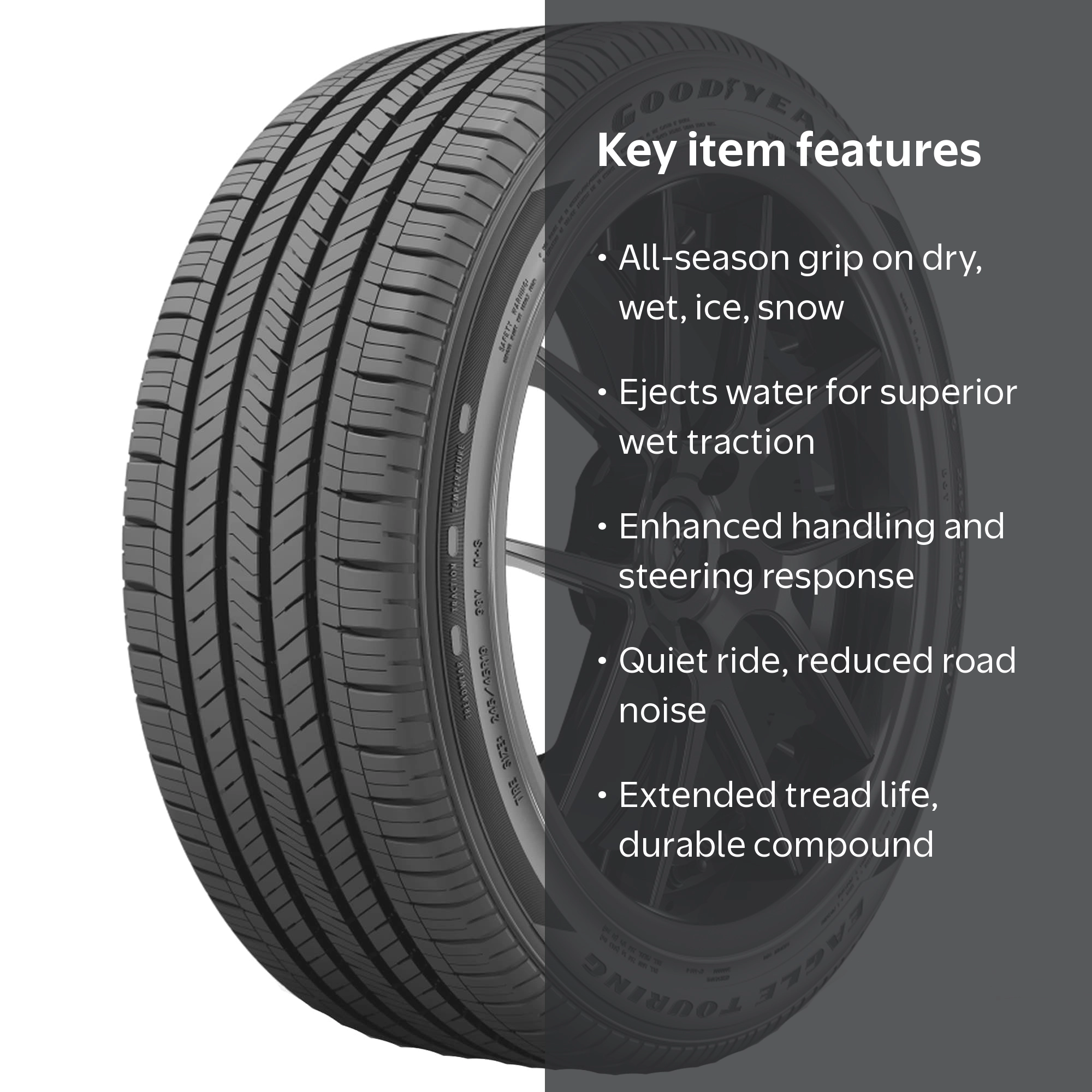 Goodyear Eagle 235/40R19XL 96V BSW (2 Tires) for Ford Fusion