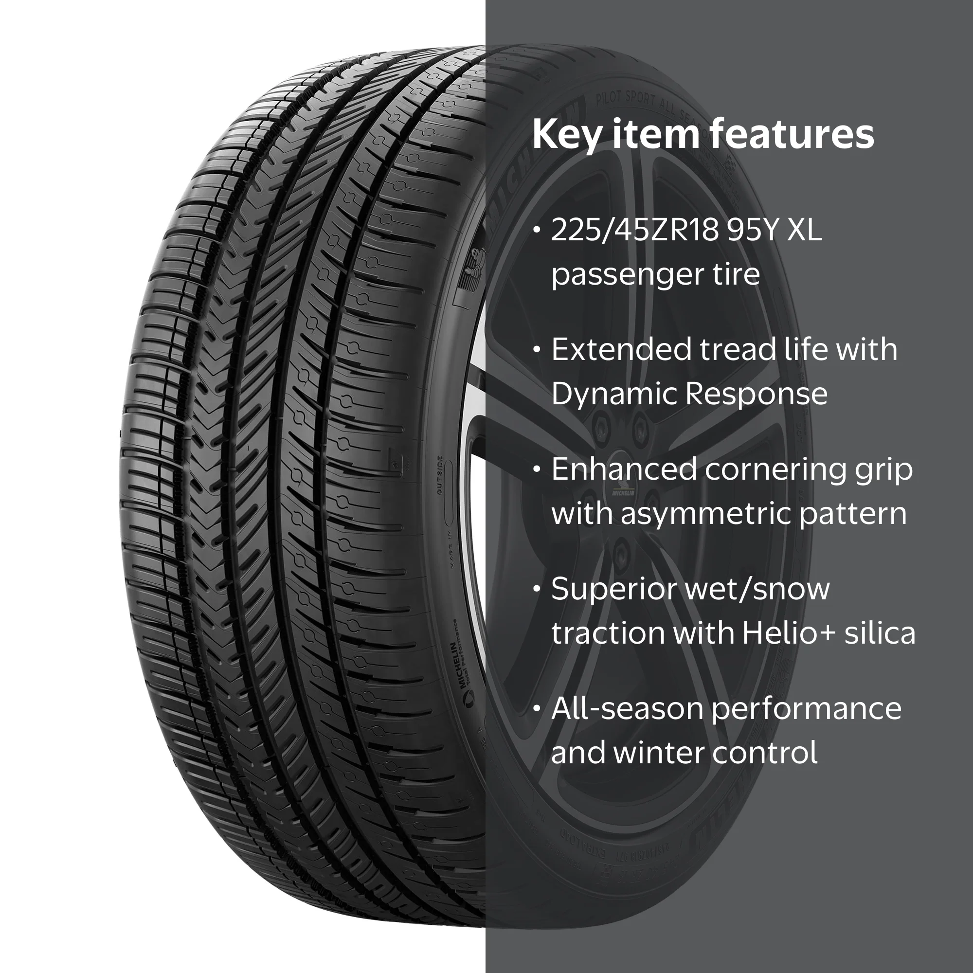 Michelin Pilot Sport All Season 4 All Season 225/45ZR18 95Y XL