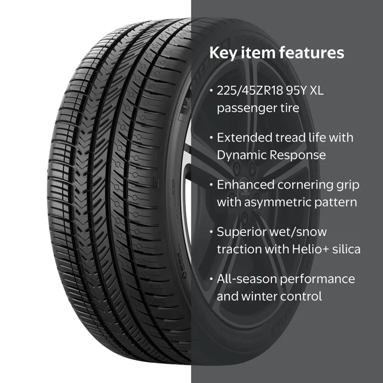 Michelin, Passenger Tire, 225/45ZR18 95Y XL, All Season
