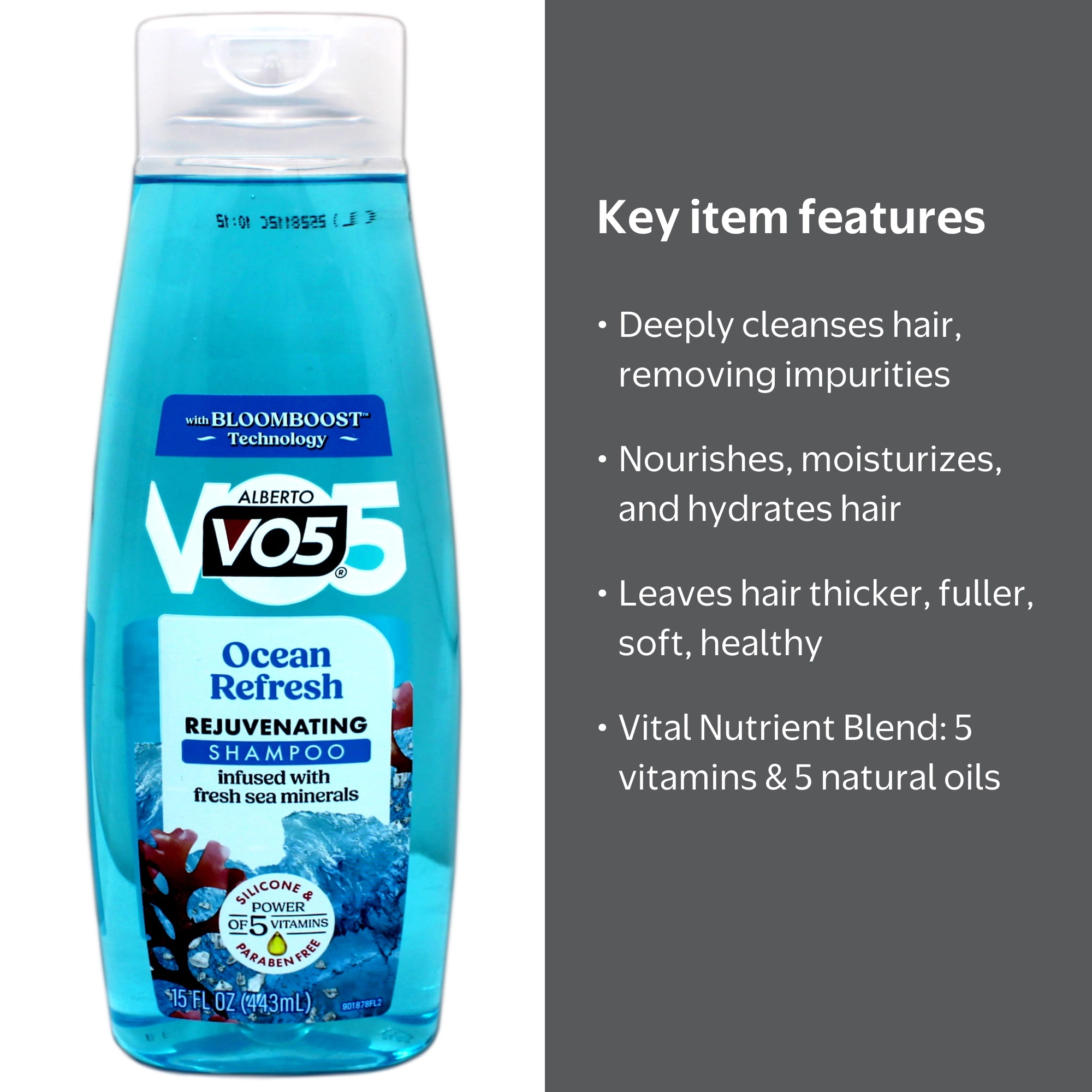 Alberto VO5 Ocean Refresh Moisturizing Shampoo, 15 fl oz - Walmart.com
