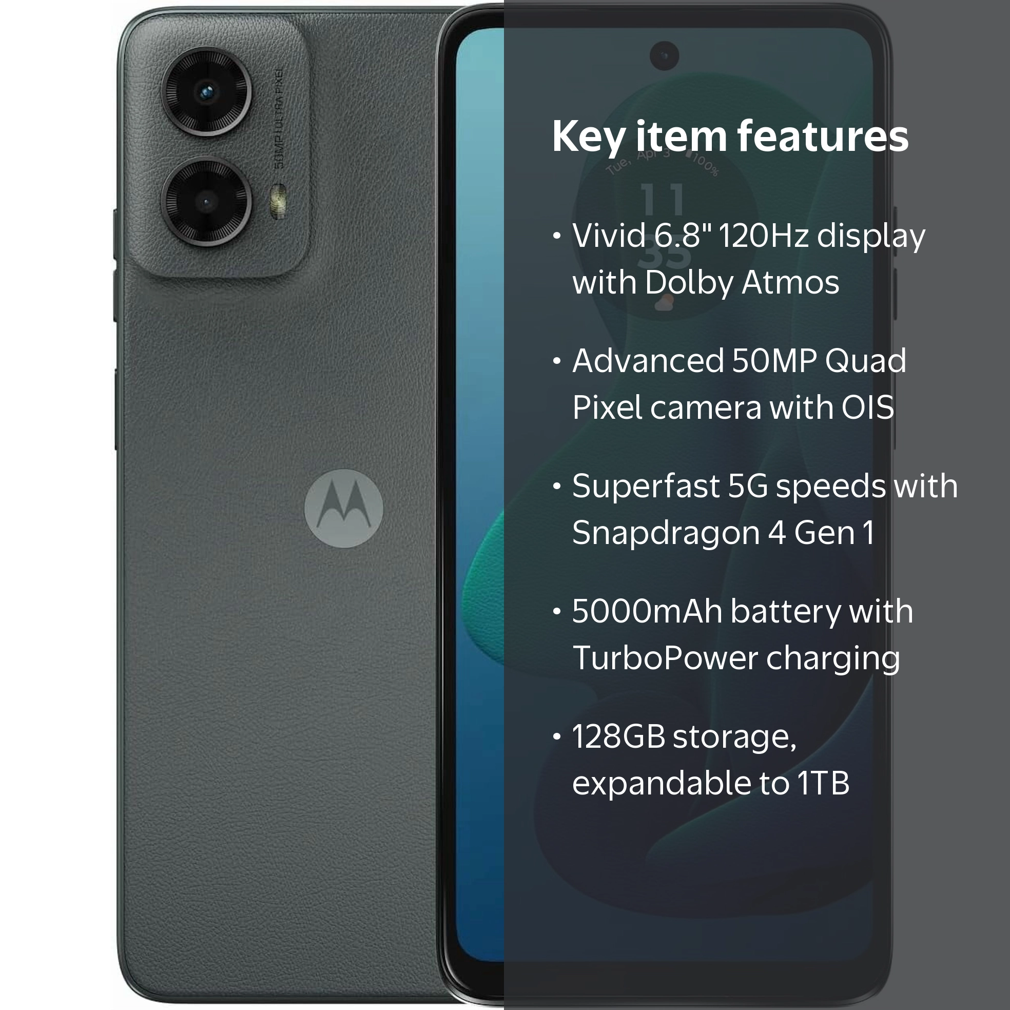 Motorola Moto G 5G | 2024 | Unlocked | Made for US 4/128GB | 50MP