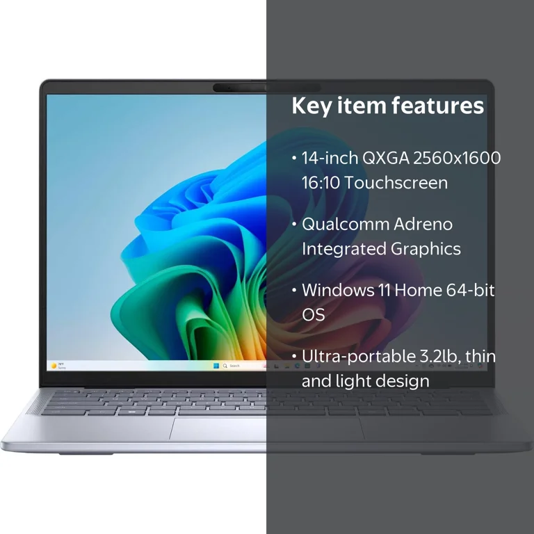 Dell Inspiron 14 Plus Home/Business Laptop (Snapdragon X Plus X1P