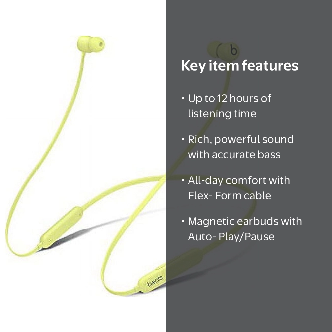 Beats by Dr. Dre, All-Day Wireless Earphones, Yellow, Magnetic