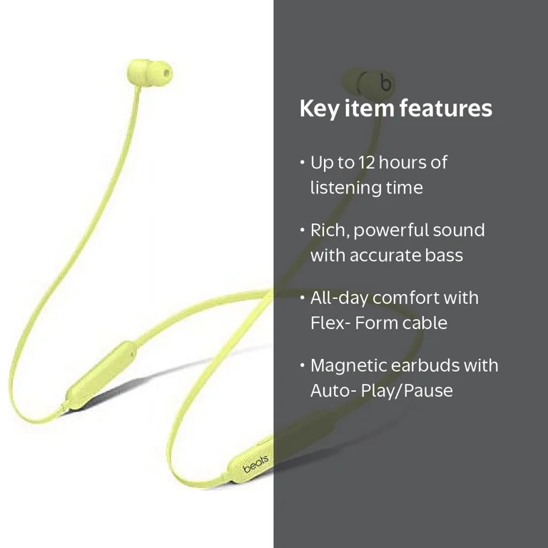 Beats by Dr. Dre, All-Day Wireless Earphones, Yellow, Magnetic