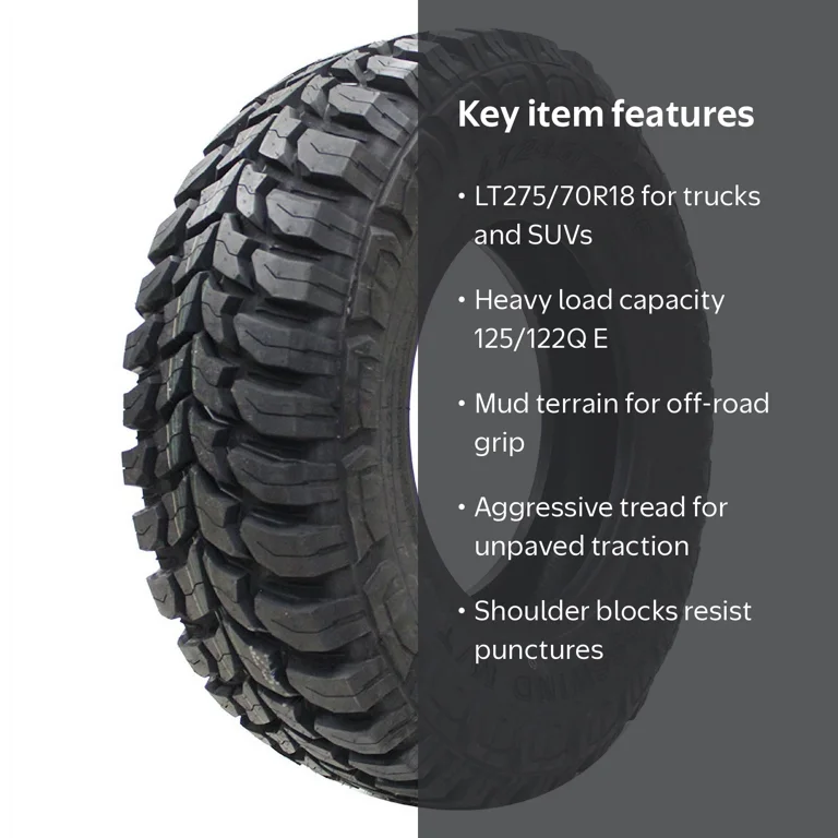 Crosswind Aggressive M/T Mud Terrain LT275/70R18 125/122Q E Light