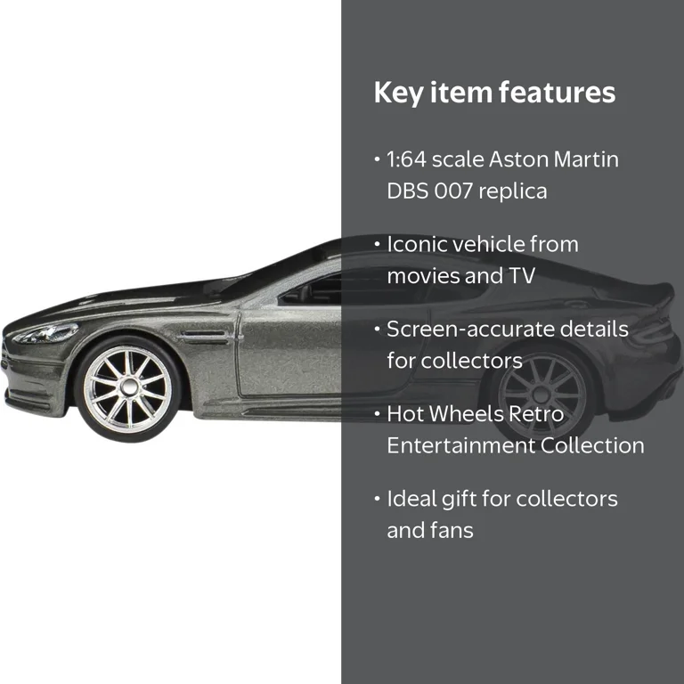 Hot Wheels Retro Entertainment 1:64 Aston Martin DBS 007 Casino