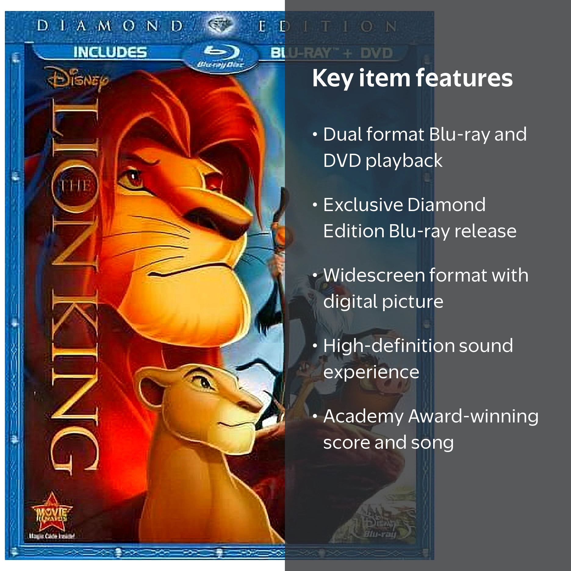 The Lion King (Diamond Edition) (Blu-ray + DVD) (Widescreen