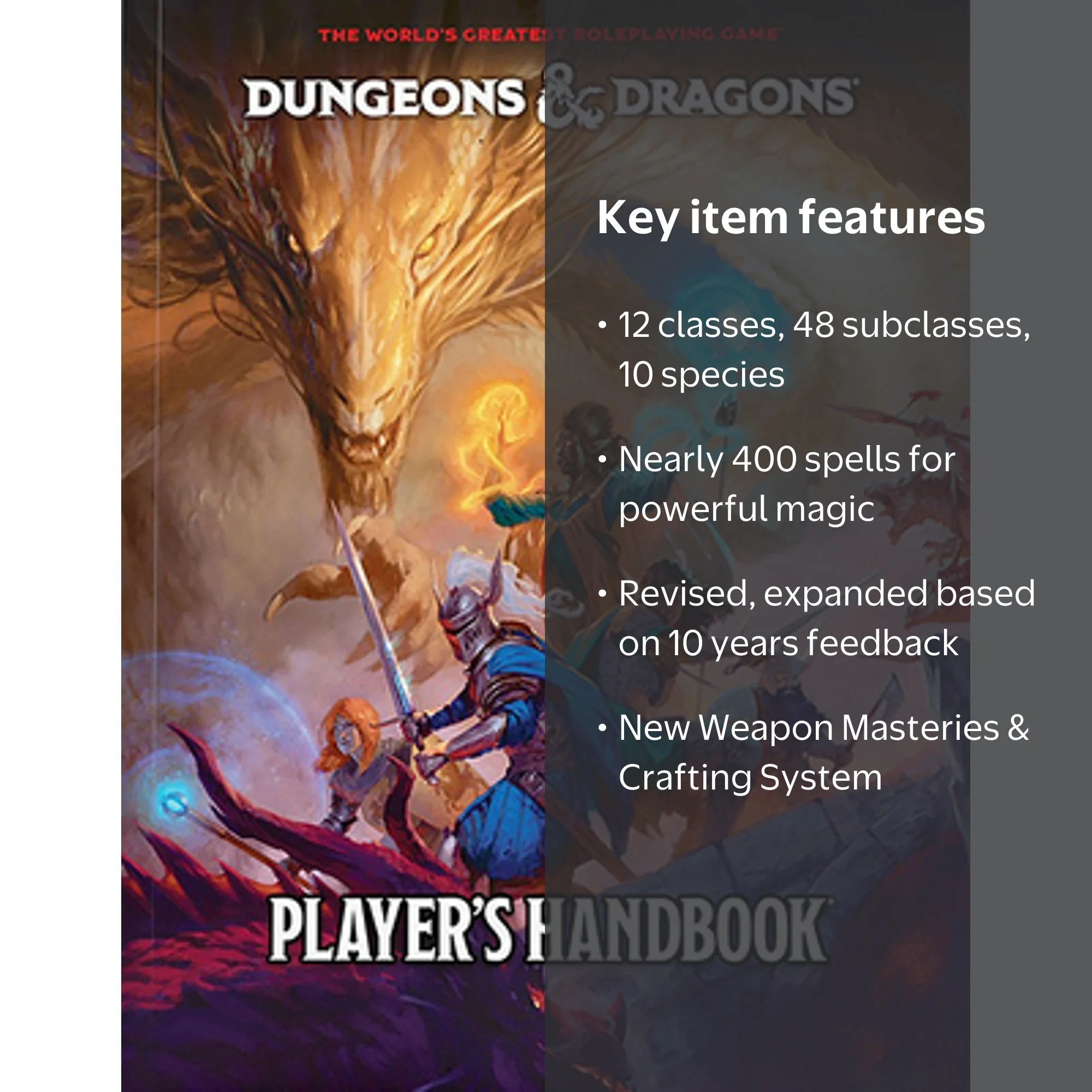 Dungeons & Dragons D&d Players Handbook 2024, (Hardcover