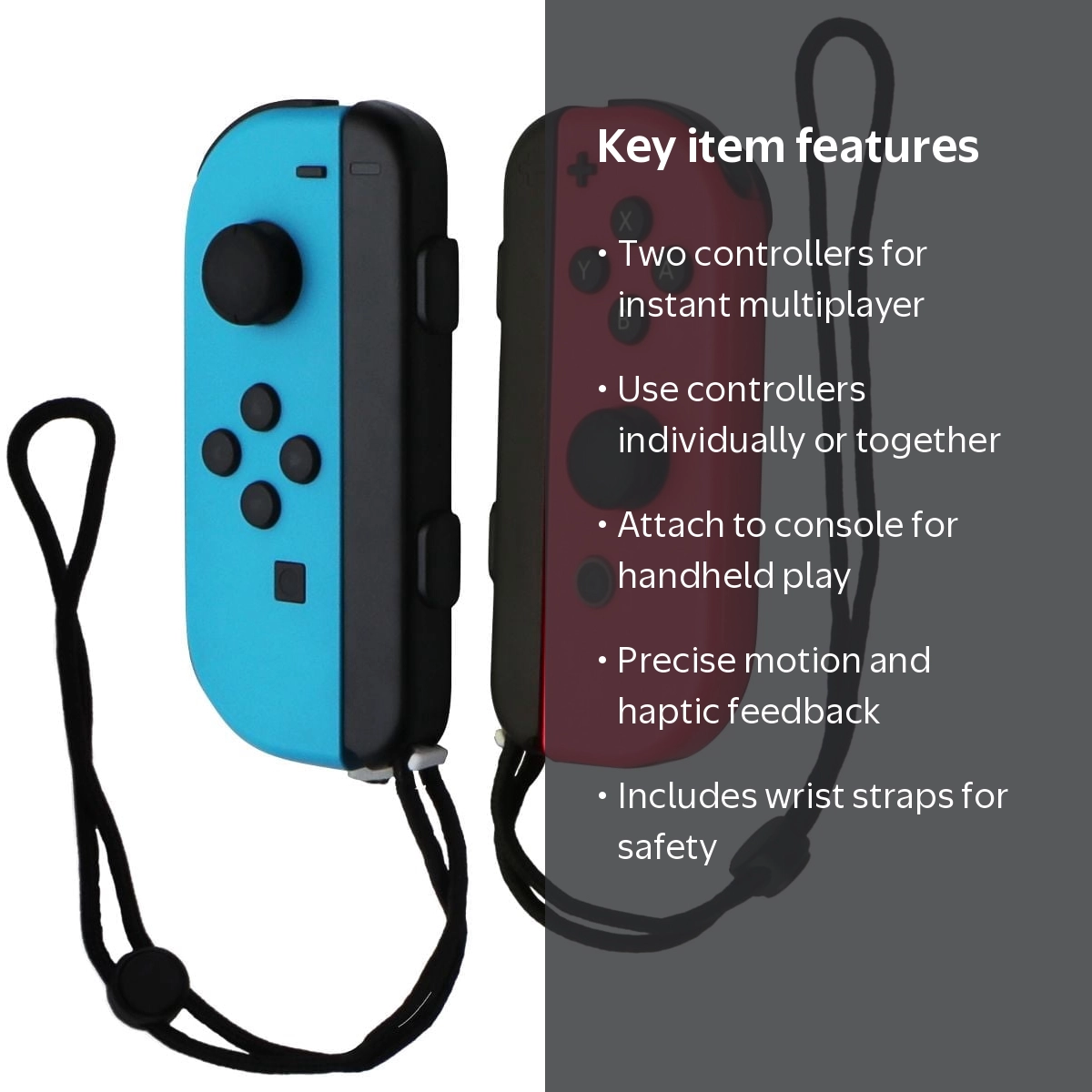 Free Shipping! Nintendo Switch Joy-Con (L/R) Neon Red/Blue