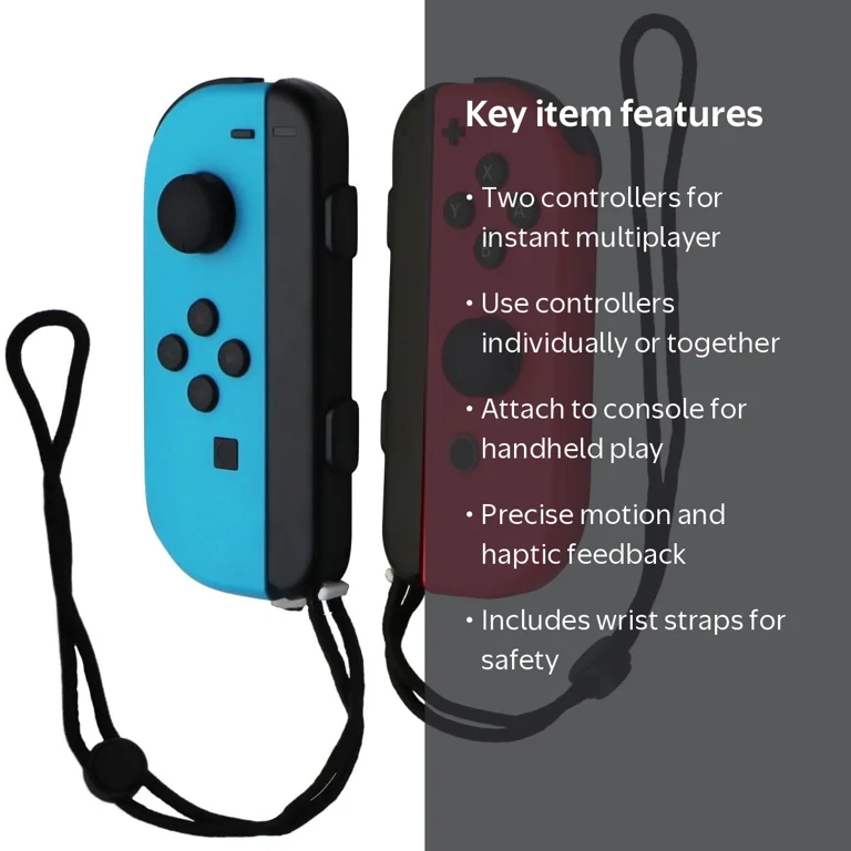 Free Shipping! Nintendo Switch Joy-Con (L/R) Neon Red/Blue