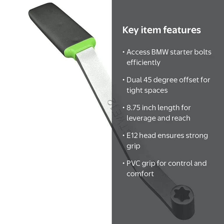 VIM Tools BMW E12 TORX Starter Wrench with Double 45 Degree Bend VIM Tools BMW E12 TORX Starter Wrench with Double 45 Degree Bend