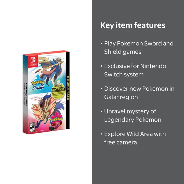 Pokemon Sword and Pokemon Shield Double Pack, Nintendo, Nintendo